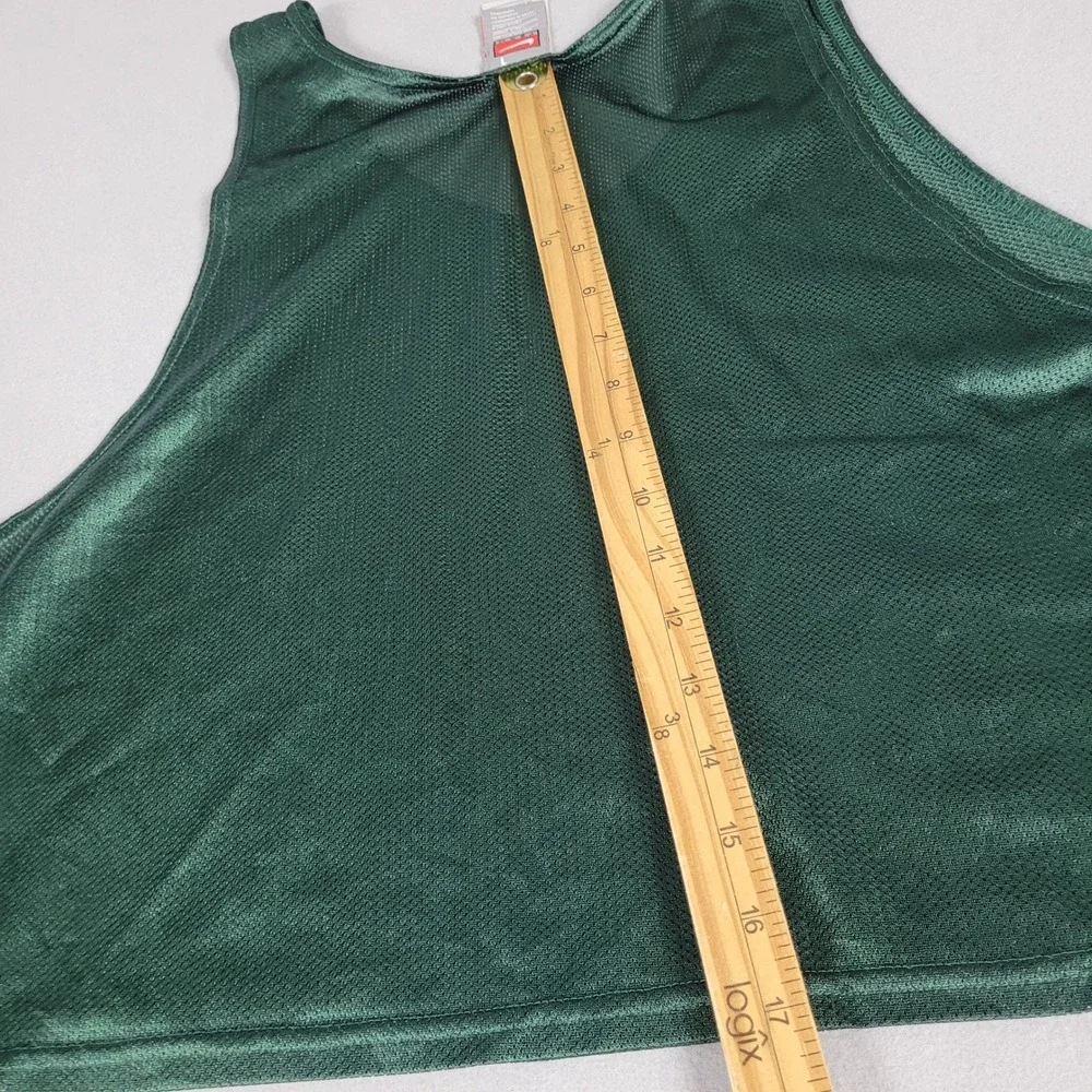 Vintage Nike Soccer Training Bib Mens OSFM Green Y2K Mesh Pinnie Polyester